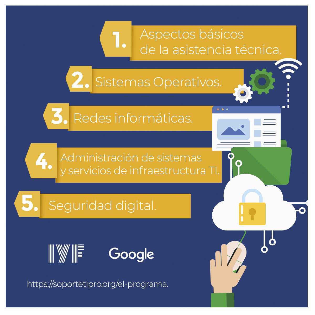 GoogleIT_Cert's tweet photo. Como parte de nuestro certificado, obtendrás el conocimiento que Google considera necesario para iniciarse profesionalmente en el área de Soporte Técnico.
.
.
.
#GoogleLearn #GrowWithGoogle #CursosGratis #CursoGratuito #EstudiaEnLinea #CursosOnline #CursosGoogle https://t.co/GPntisW0Oi
