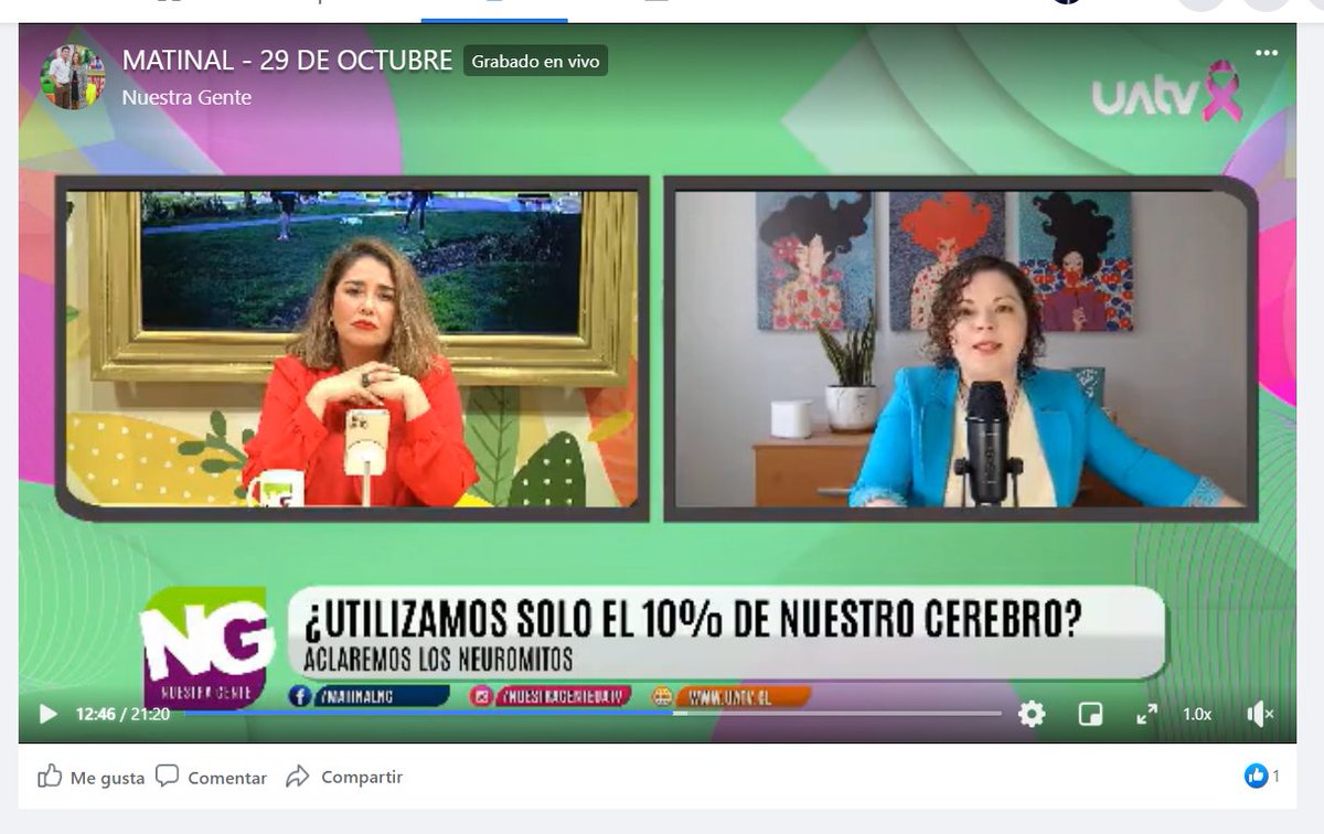 ciencias_chile's tweet photo. 🧠@VaniaFigueroaI @autonomadechile en #ELMatinalDelSur de @uautonomatv conversando sobre los neuromitos👇
https://t.co/NX3Jt6BFgB https://t.co/717JbmDIoe