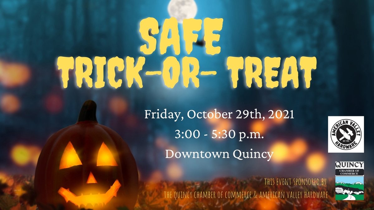 See you this afternoon in downtown Quincy!  #halloween #trickortreat #quincyca #plumascounty