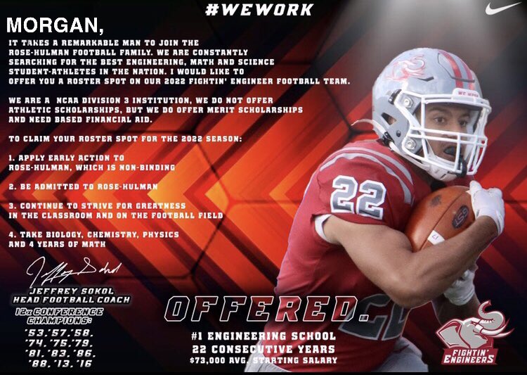 Morgan Awtry (@morgan_awtry) on Twitter photo After a great conversation with Coach Pearce I am extremely blessed to receive my first football offer from from Rose-Hulman Institute
<a href="/CoachCPPearce/">Calvin Pearce</a> @806HsscConnect <a href="/TXPrivateFBGuy/">Texas Private School Football</a> <a href="/LCEagleFootball/">LC Football</a> After a great conversation with Coach Pearce I am extremely blessed to receive my first football offer from from Rose-Hulman Institute
<a href="/CoachCPPearce/">Calvin Pearce</a> @806HsscConnect <a href="/TXPrivateFBGuy/">Texas Private School Football</a> <a href="/LCEagleFootball/">LC Football</a>