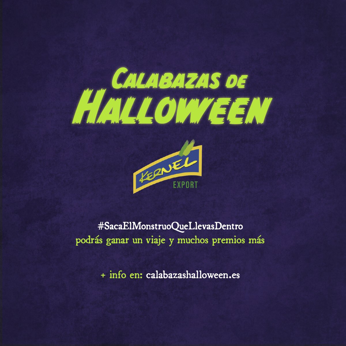 ➕ ¡Por esa persona que siempre es tu +𝟏! Menciónal@ y puede que junt@s seáis... 👭👬

¡Este Halloween #SacaElMonstruoQueLlevasDentro y podrás ganar fantásticos premios! ➡️ calabazashalloween.es