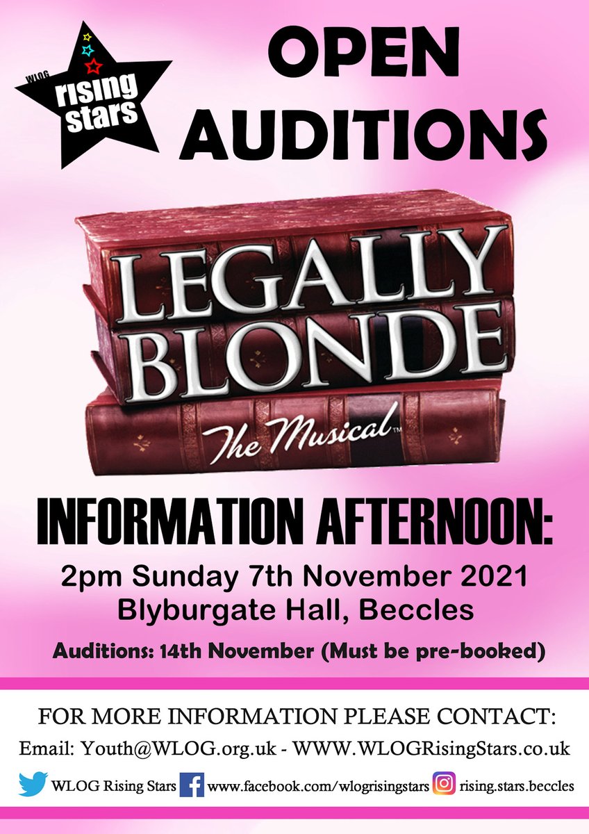 WLOGRisingStars's tweet photo. ** EXCITING AUDITION ANNOUNCEMENT **
Rising Stars is casting for enthusiastic and talented singers, dancers and actors aged 12-19 (especially boys!) to perform in this fabulously fun production. More info -https://t.co/FwBkSPDL7b
#Beccles #MusicalTheatre #Auditions #Suffolk https://t.co/RAStk5rgHY