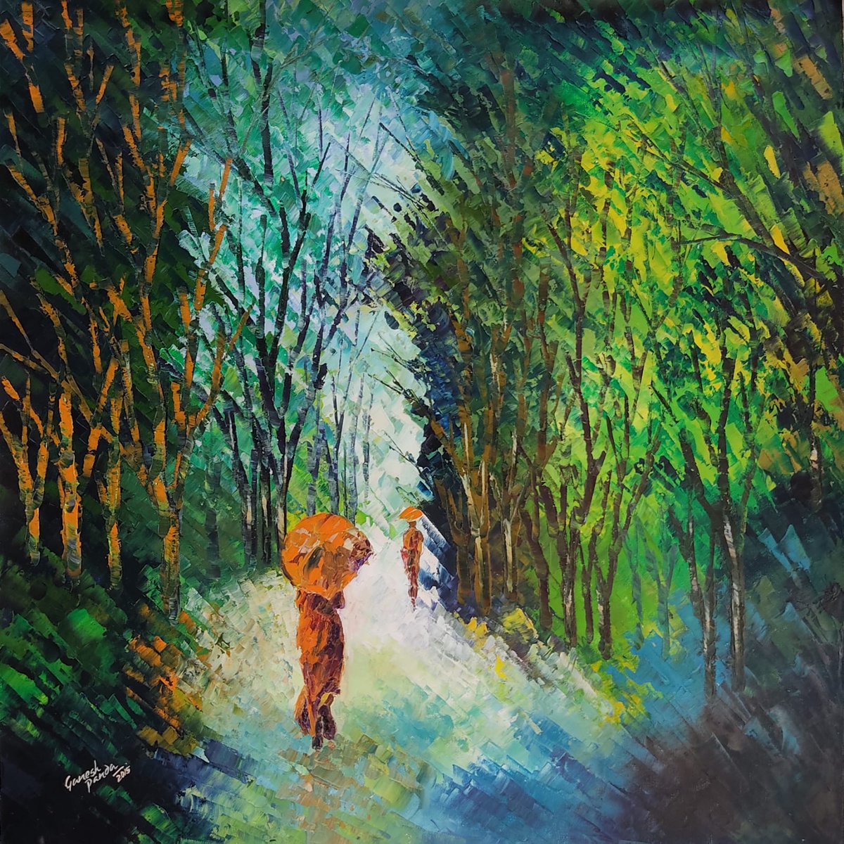 My Palette Knife Painting
Oil on canvas 30/30 inches