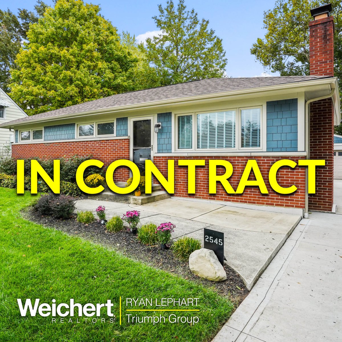 ryan_lephart's tweet photo. IN CONTRACT in 2 DAYS!!
If you're looking to sell your home. Contact me for a, no obligation, FREE Homes Sale Evaluation.
#homesforsale #columbusrealtor #columbus #UpperArlington #hilliard #ColumbusOhio https://t.co/DEzPvWRGJ7