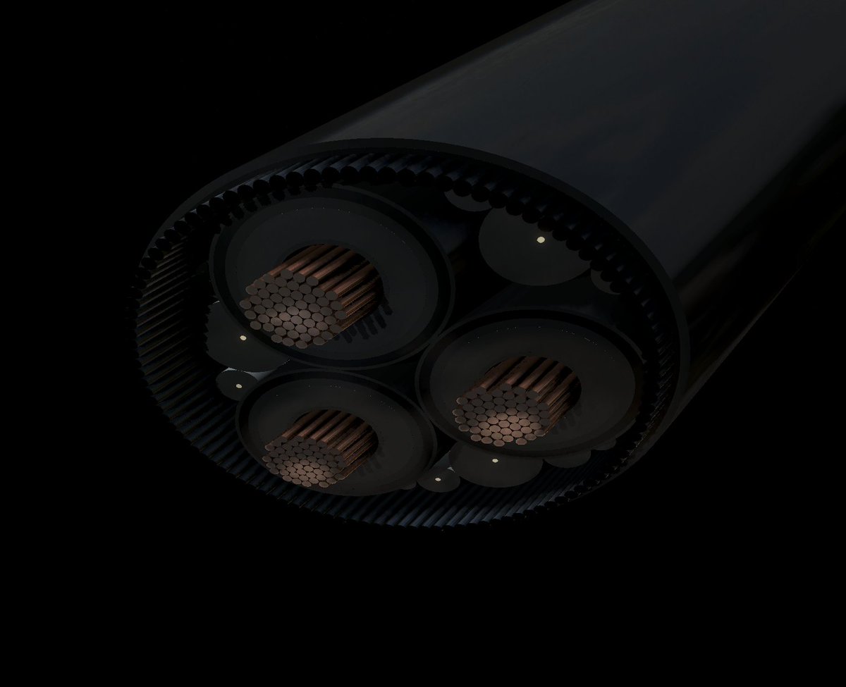 Work in progress: cross section of an undersea cable #nft #hicetnunc #nftart