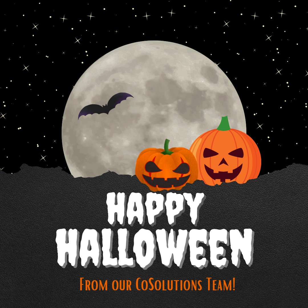 CoSolutionsInc's tweet photo. Wishing everyone a happy and safe Halloween weekend!

#HappyHalloween #teamwork #cosolutions https://t.co/UsMcSRo8fk