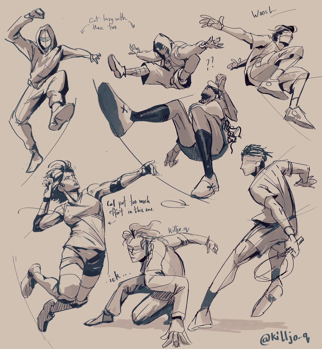 Cleaned up some of the gesture practice stuff I did the past week
#sketches 