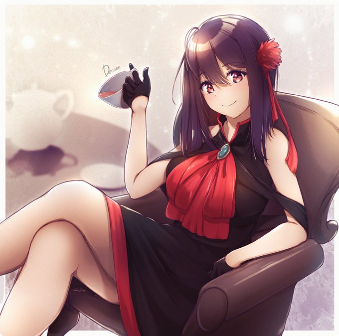 優雅な午後☕️ #冠アート #冠城のえる 