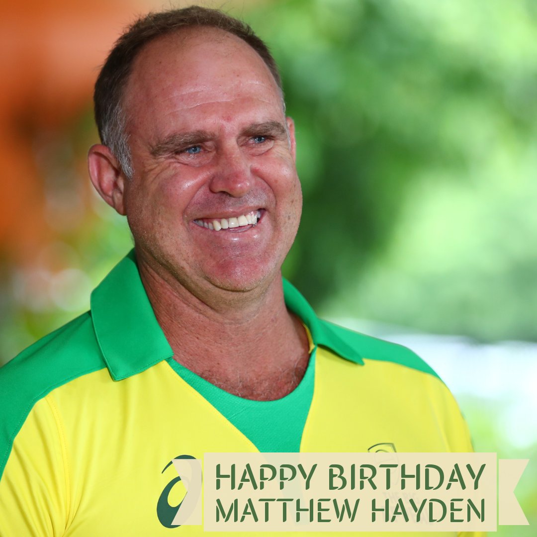 Happy birthday to one of the world\s most explosive batsmen, Matthew Hayden 