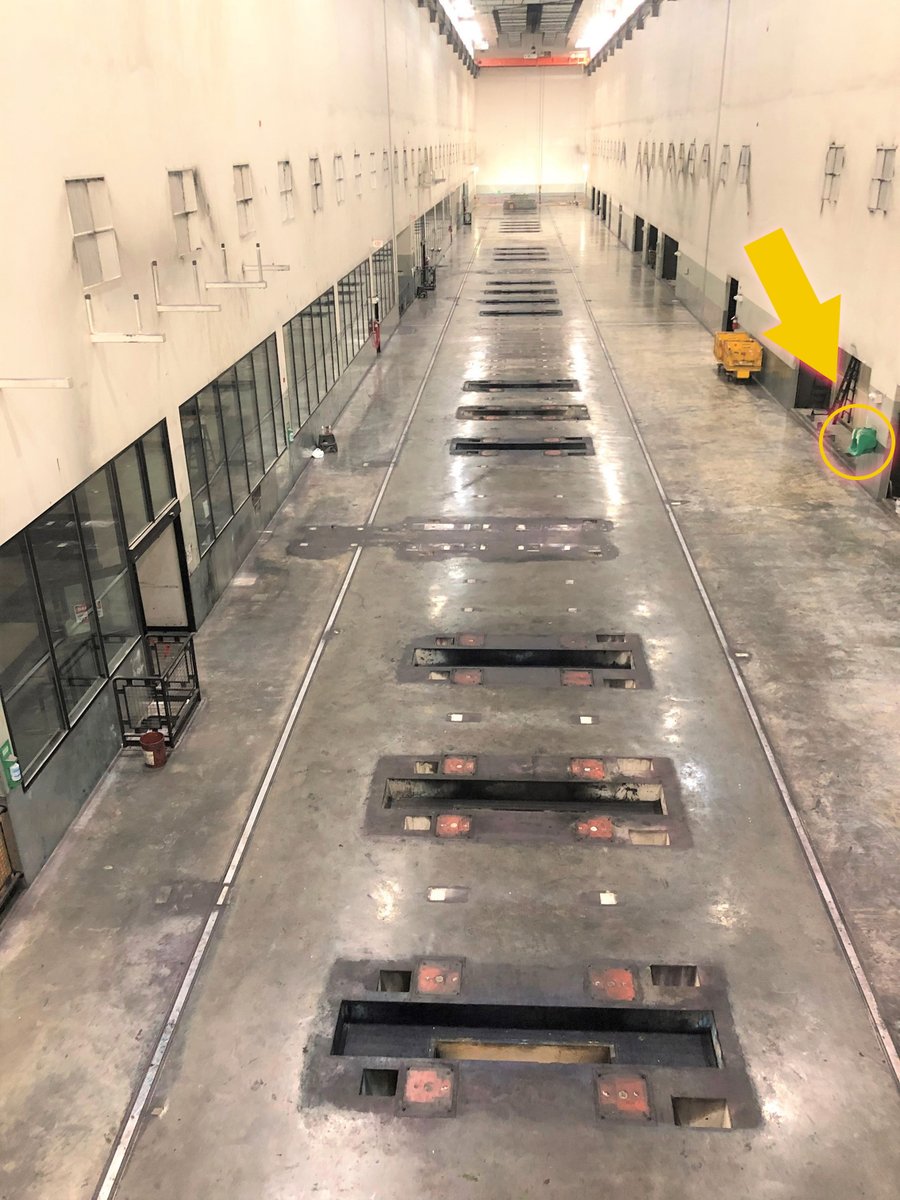 The three (3) TKS Presses removal is complete. This included (15) TKS Towers, (6) mono units, (3) folders and (38) pasters. Around 3,600 feet of ink lines was removed. Note the green receptacle on the wall for perspective. Well done iW removal TEAM!
