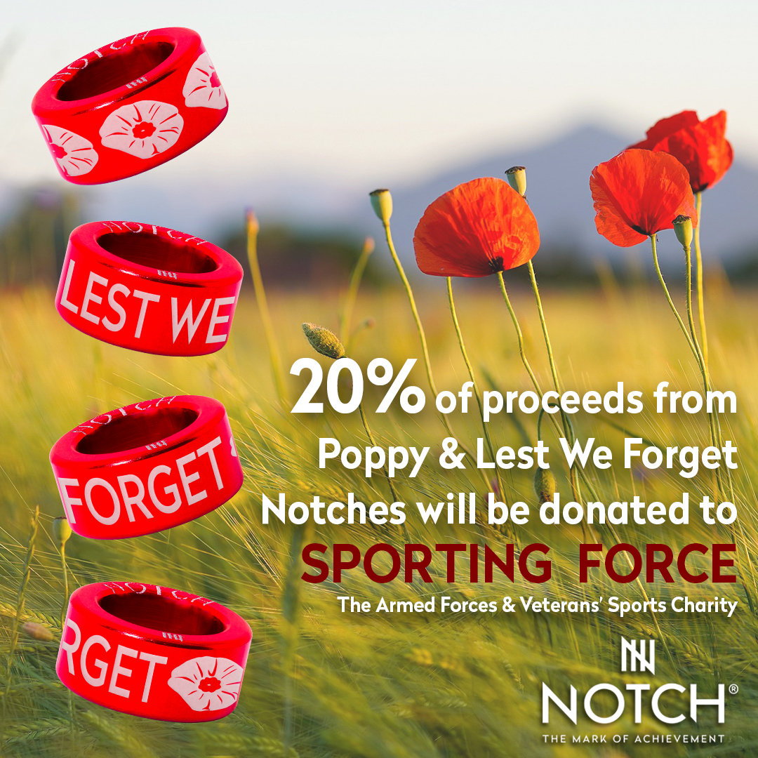 nextnotch's tweet photo. We are proud to support the amazing charity Sporting Force this November @SportingForce
20% of proceeds from Poppy & Lest We Forget Notches will be donated to Sporting Force, The Armed Forces & Veterans' Sports Charity
https://t.co/zloWRI78zu
#sportingforce #remembrance #poppy https://t.co/BkgC5uFJW4