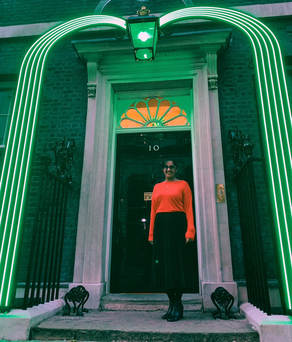SurinderK's tweet photo. When @10DowningStreet calls your light installation “fantastic”…What an intense few weeks! Huge shout out to the @nationalgriduk team that made this happen, you’ve been amazing to work with #cop26 #whentoplugin #makeithappen #onestepgreener https://t.co/GSBzrzjXNu https://t.co/QS3XscMtau