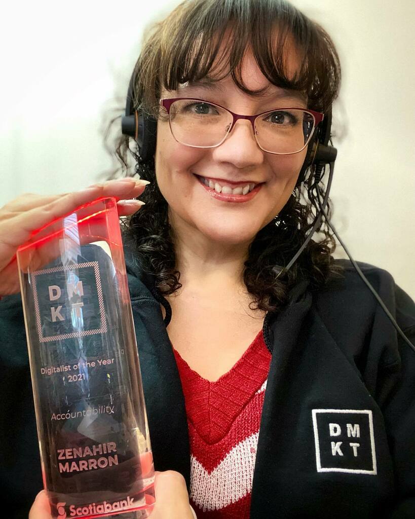 Zenahir's tweet photo. 🏆 Today I had the honour of being the recipient of DMKT Scotiabank's Digitalist of the Year 2021 award for Accountability. Thank you everyone. I am SUPER HAPPY and SUPER PROUD of being part of such an amazing team! I can hardly wait to see what chall… https://t.co/Y3FMdBo7ls https://t.co/n0rPJUTOxY