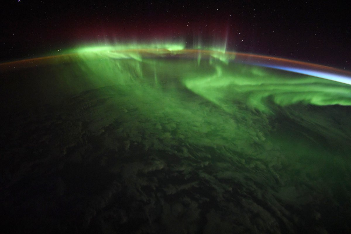 Another spectacular view of an aurora australis or “southern lights” that our crew was able to enjoy last weekend.