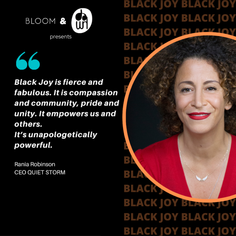 #Day29/31 and today we hear from <a href="/rania_robinson/">Rania Robinson</a> about the fierce, fabulous and compassionate community that #blackjoy means to her #BHM 

<a href="/QuietStormAdv/">Quiet Storm</a> <a href="/bloomuk/">Bloom</a>