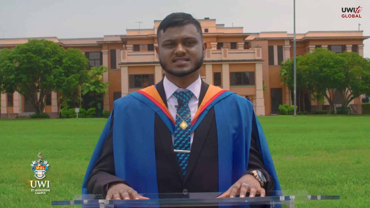 UWITv's tweet photo. Scenes from the 2021 #UWIStAugustine #Graduation Ceremony: Faculty of Social Sciences Part 1. Watch now on https://t.co/luMYSBWCrN, https://t.co/s2wkDDOzOM or on the #UWITV #FlowEVO channel. For listings, visit: https://t.co/XZVYhxeoqB #UWI #WestonMaharaj #Valedictorian https://t.co/H31dvd0j2E