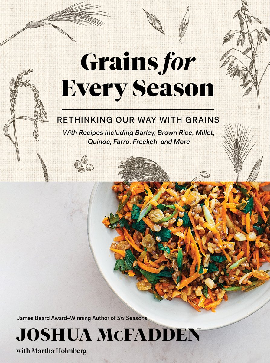 Artisan Books (@artisanbooks) on Twitter photo ⚡️Nearly 5 years after publishing his beloved #SixSeasons cookbook, Joshua McFadden is back with GRAINS FOR EVERY SEASON. Catch him in conversation w/ <a href="/paulaforbes/">Paula Forbes</a>, <a href="/ChristineMuhlke/">Christine Muhlke</a>, <a href="/mixography/">Jim Meehan</a> & <a href="/BrooksReitz/">Brooks Reitz</a>. Details: bit.ly/3vYrbjp ⚡️Nearly 5 years after publishing his beloved #SixSeasons cookbook, Joshua McFadden is back with GRAINS FOR EVERY SEASON. Catch him in conversation w/ <a href="/paulaforbes/">Paula Forbes</a>, <a href="/ChristineMuhlke/">Christine Muhlke</a>, <a href="/mixography/">Jim Meehan</a> & <a href="/BrooksReitz/">Brooks Reitz</a>. Details: bit.ly/3vYrbjp