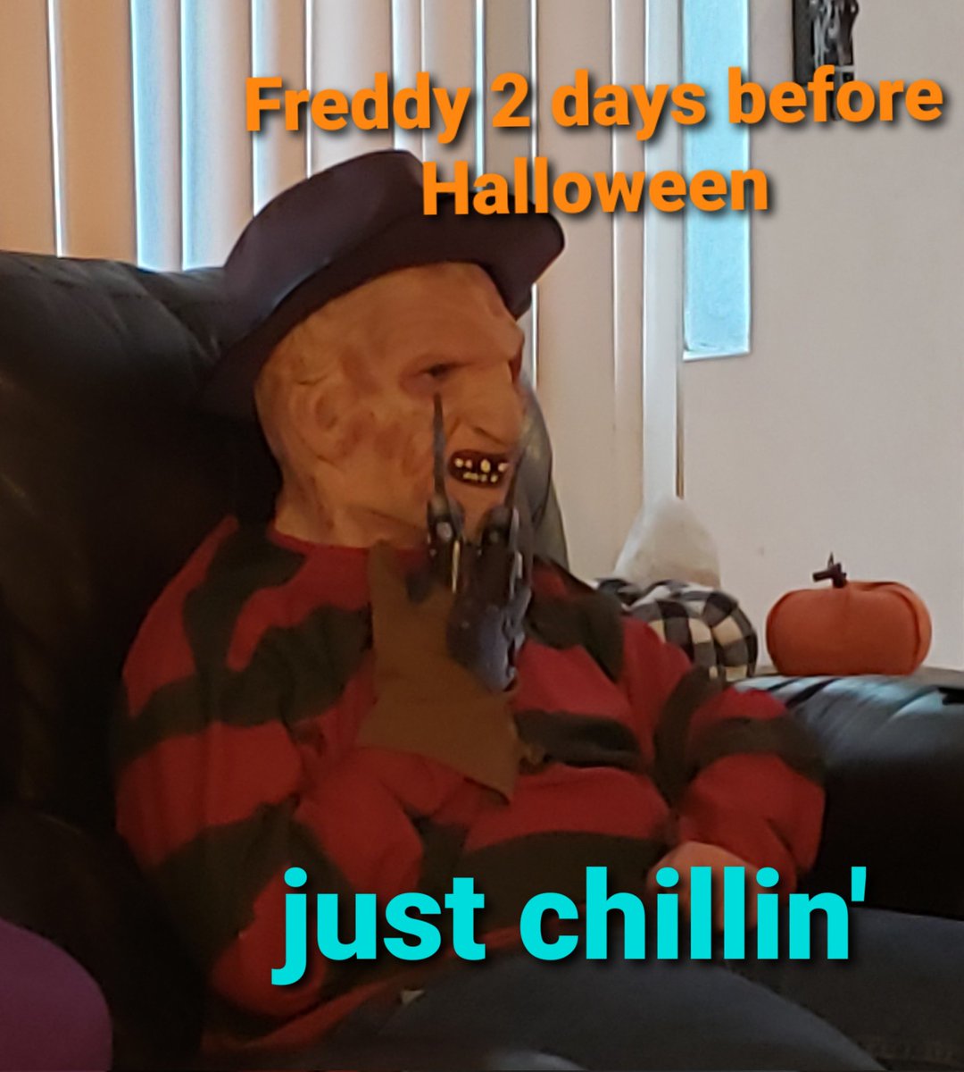 #FREDDY #KREUGER 2 days before #Halloween 
#spooky #scary #nightmareonelmstreet #nightmare #kill #blood #horror #halloween2021 #wescraven