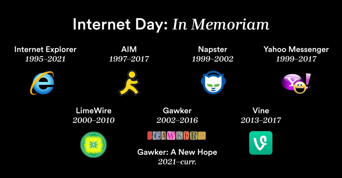 The internet giveth and the internet taketh away. #InternetDay