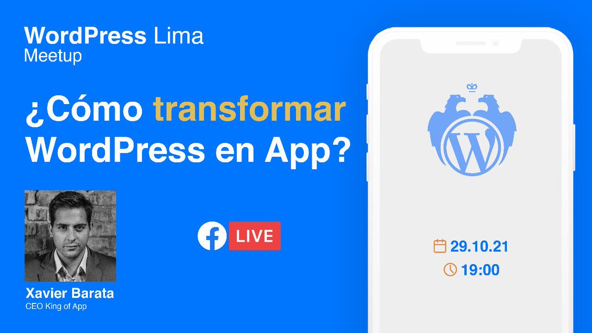 Hoy Charla Online con la comunidad de WordPress Peru. 19:00 pm hora Peru, apúntate!

meetup.com/es-ES/wpperu-l…