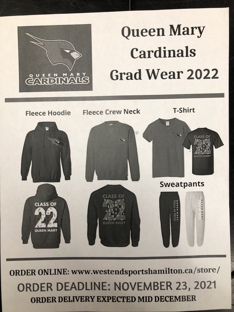 Attention Grade 8s, your 2022 Grad Wear is now available to order!!