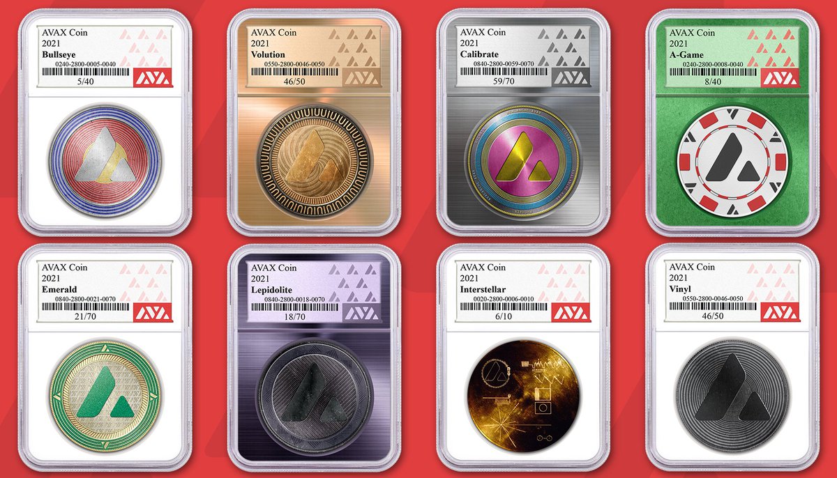 AvaxCoins's tweet image. Some of the latest #AVAXCoin mints, which are your favorites? 

avaxcoins.com

#Avalanche #AVAX #NFT #AvalancheRush