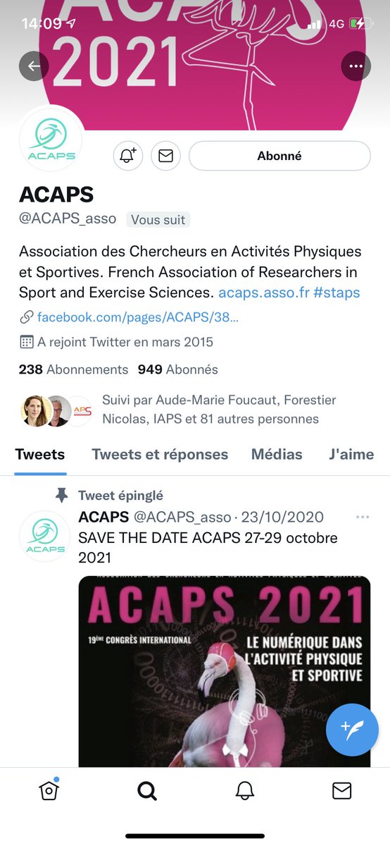 🦩DÉFI 

OBJECTIF 🎯 

Compter 1️⃣0️⃣0️⃣0️⃣ abonnés sur le compte de l’<a href="/ACAPS_asso/">ACAPS</a> avant la fin de la soirée de clôture 

Alors tu follow ?