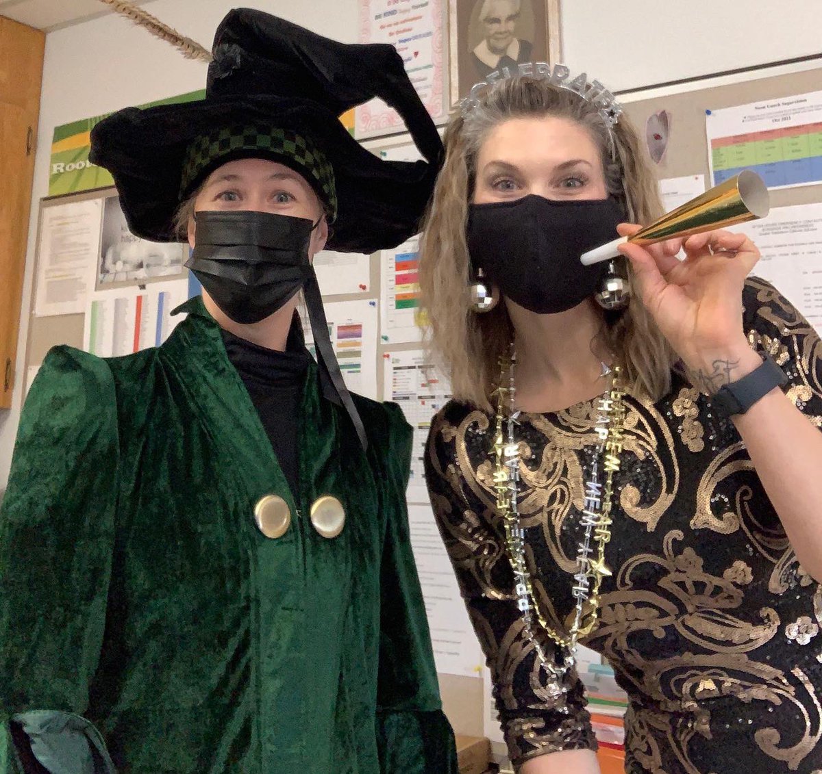 EcoleOBR's tweet photo. Can anyone guess what the staff of Sister O is dressed up as? …………………we are seasonal holidays or days of the year! Have a fun Halloween from the Sister O Stars! @GSCSNews https://t.co/HwHQBoClvp