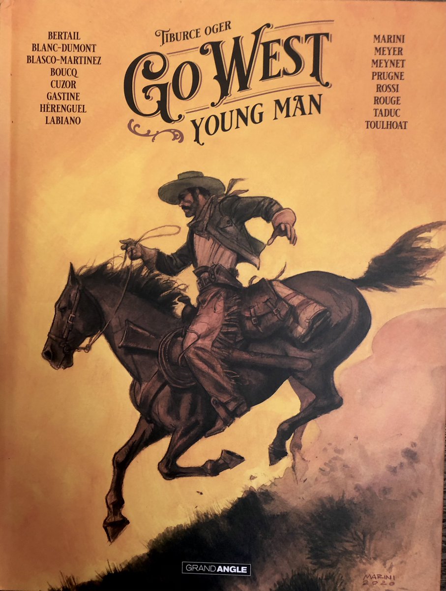 Marini_Comics's tweet photo. GO WEST YOUNG MAN sort le 3 Novembre chez Bamboo Editions. Un western collectif mis en image par 17 redoutables outlaws🤠 #western #oger #meynet #taduc #labiano #bertail #blancdumont #cuzor #toulhot #meyer #boucq #rossi #rouge #herenguel #prugne #gastine #martinez #marini https://t.co/6xzGdIen3Y