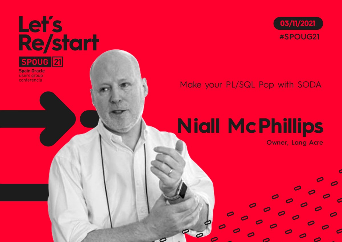 Niall_McP's tweet photo. Looking forward to speaking about #Oracle SODA at #SPOUG21 next week!
#JSON #OracleSODA
@oracleace @SPOUG_es https://t.co/uKxEYMFrCE