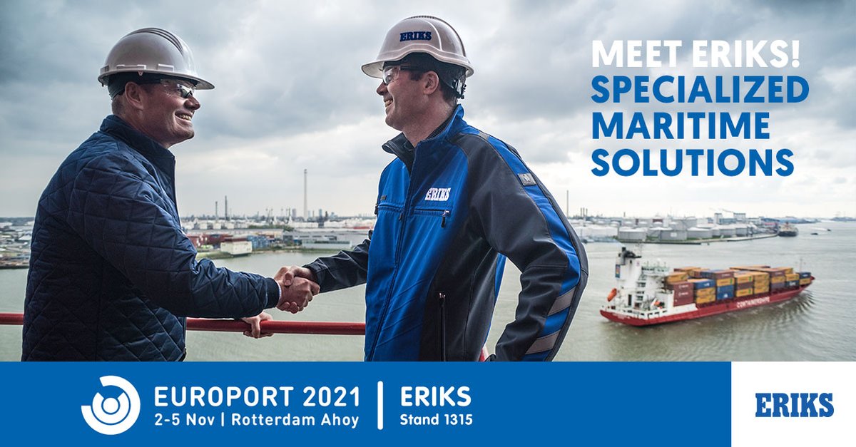 Ontmoet #ERIKS op @Europort2021, 2 - 5 November 2021 @RotterdamAhoy | Hal 1, stand 1315

Join the world's #maritime leaders in #advanced #technology and complex #shipbuilding! #europort