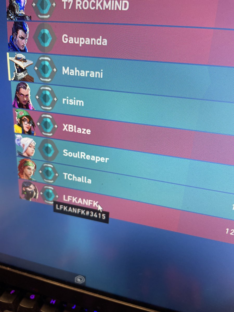 AnkkitaC's tweet photo. Hey @playVALORANTsa you mind taking a look at this? I’ve reported ingame as usual but this time I hope there’s some action taken. https://t.co/YTmJndSDl9