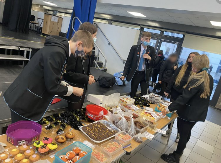 Thanks to everyone who contributed to our bake sale today and donated. £128.29 was raised towards our house charities💛❤️💙💜