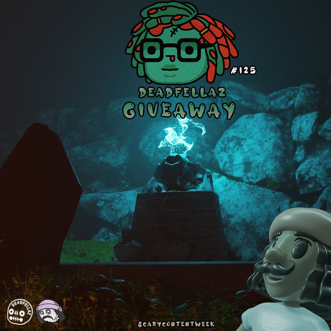YungShow's tweet image. Scary Content Week 21 is like Xmas in October.
On Day 5...

We NOW giveaway our beloved #125 @Deadfellaznft from our personal collection

How to ENTER?
🎃Follow @YungShow 
🎃Follow @Deadfellaznft 
🎃R/T 
🎃Tag 2 friends 

GL x Winner announced Halloween Day 

#NFTs #THEHORDE