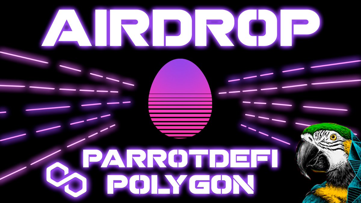 parrotdefinews's tweet photo. To celebrate the launch on Polygon, we announce a $1000 worth Airdrop.

To be eligible, follow these rules:

1⃣ Follow us on Twitter
2⃣ Retweet 
3⃣ Comment 
4️⃣ Join us on Tg  https://t.co/bScSwvhOXu
5️⃣ Fill the form: https://t.co/m3jGvbjdAi

#Airdrops #cryptos #PolygonNetwork https://t.co/aJw5mTGnMq