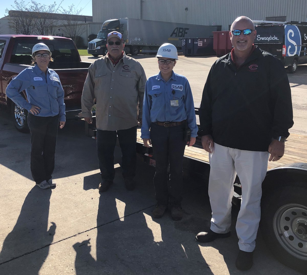 THANK YOU to SSAB for the donation of steel for our welding program! A special thanks to Bud Long, Shipping Dept. Superintendent, Sabrina Smith and Madison Weaver for getting this organized and loaded for us. This is appreciated as it will help us prepare your future workforce!