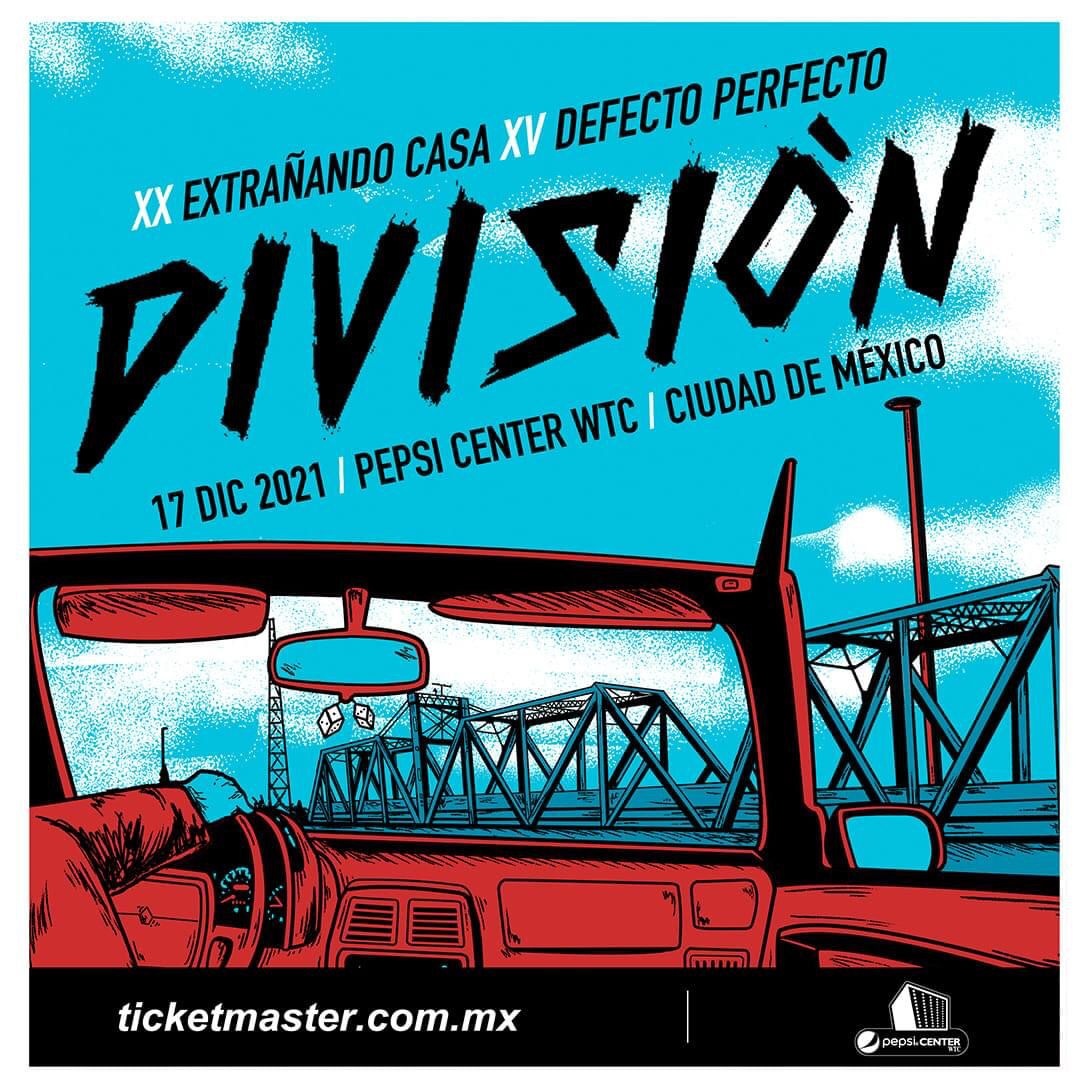 RevistaKuadro's tweet photo. #SaveTheDate 📆

Justo en la nostalgia 🤟🏽🖤 ¡No te puedes perder el último show de aniversario de @DivisionOficial en el @PepsiCenter_WTC! 
Tocarán en su totalidad #DefectoPerfecto y #ExtraañandoCasa 🤟🏽😎 https://t.co/JHnmdLBfjj