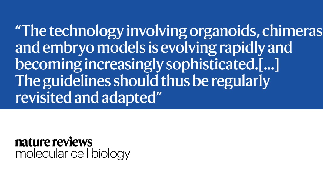 NatRevMCB's tweet photo. In this Comment Christine Mummery and Eric Anthony discuss some key changes to the #ISCCR guidelines

@UniLeidenNews
#ISSCRGuidelines 

https://t.co/3zfQ1b9zYp

FREE to read: https://t.co/xMQe5Qa63l #sharedit https://t.co/Pn7fHfjHsB