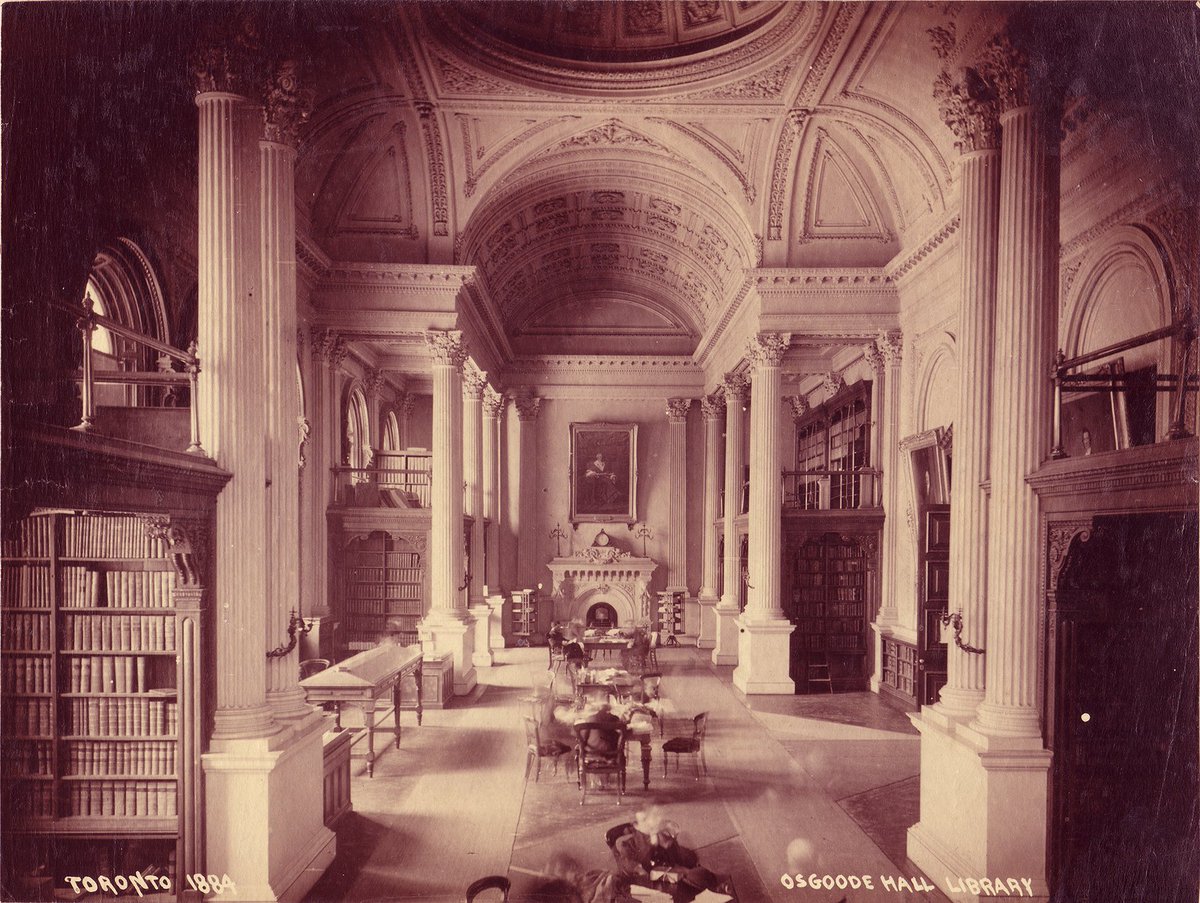 LawSocietyLSO's tweet photo. Licensees and students aren’t the only ones spending long hours in the historic Great Library. Read about the haunting figures who have been known to frequent the Great Library after dark in the haunting of Osgoode Hall #HauntedToronto: https://t.co/ZPGxrTChSM https://t.co/Gq2PuIvxbY