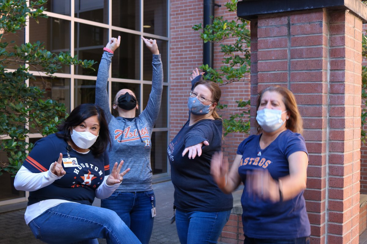 cohldc's tweet photo. OT&amp;OD is pumped for game 3! ⚾️ Go Astros! 🧡💙@COHEmployeeNews #ForTheH #WS2021 https://t.co/6JftP8E04i