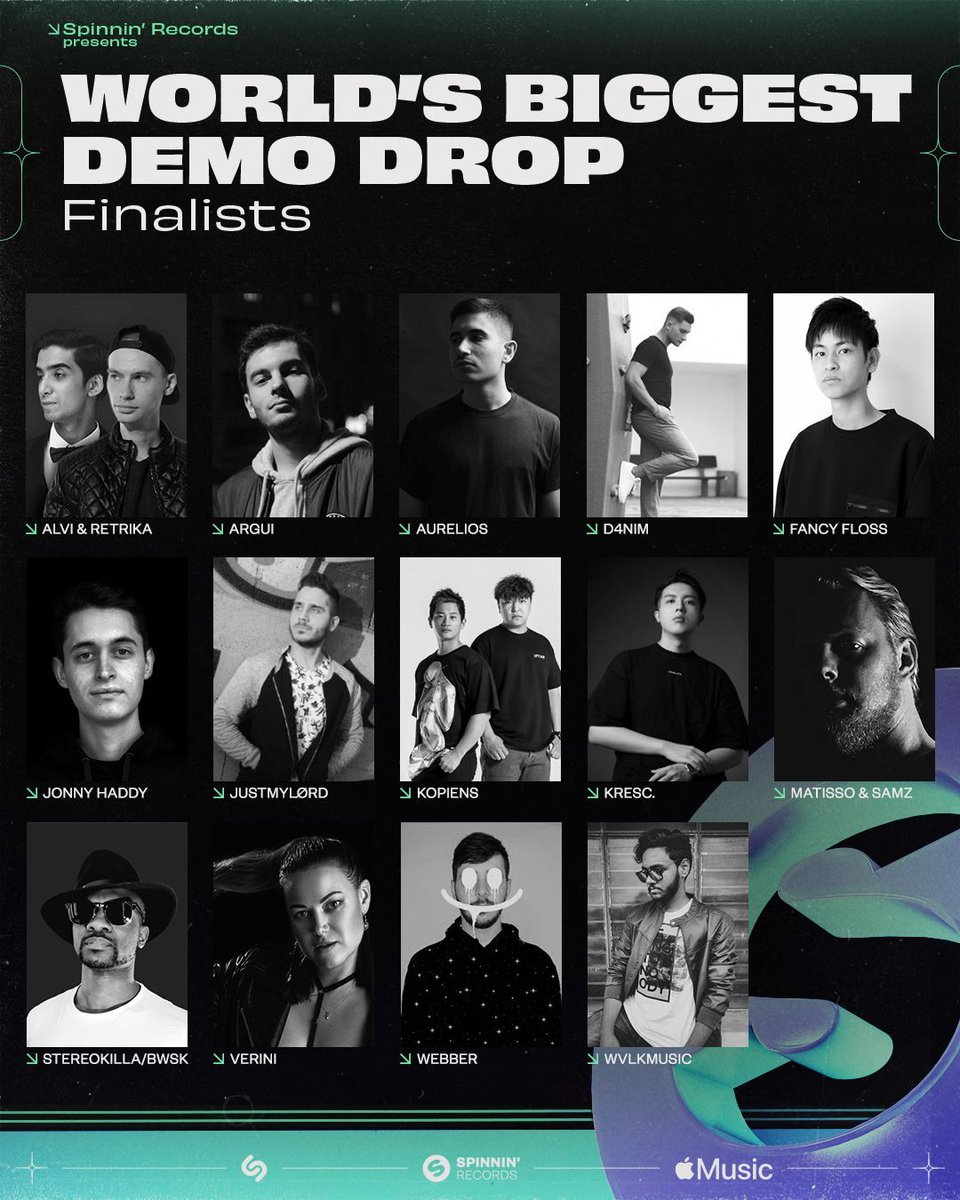The 15 finalists will now be spun into a WBDD DJ Mix on Apple Music. 
​How to vote: listen to the mix and make your voice heard by using Shazam on your favourite track. 
​Each Shazam will be counted as one vote! 
​spinnin.lnk.to/wbdd-applemix
​Good Luck 🍀
​
 <a href="/AppleMusic/">Apple Music</a> <a href="/Shazam/">Shazam</a>