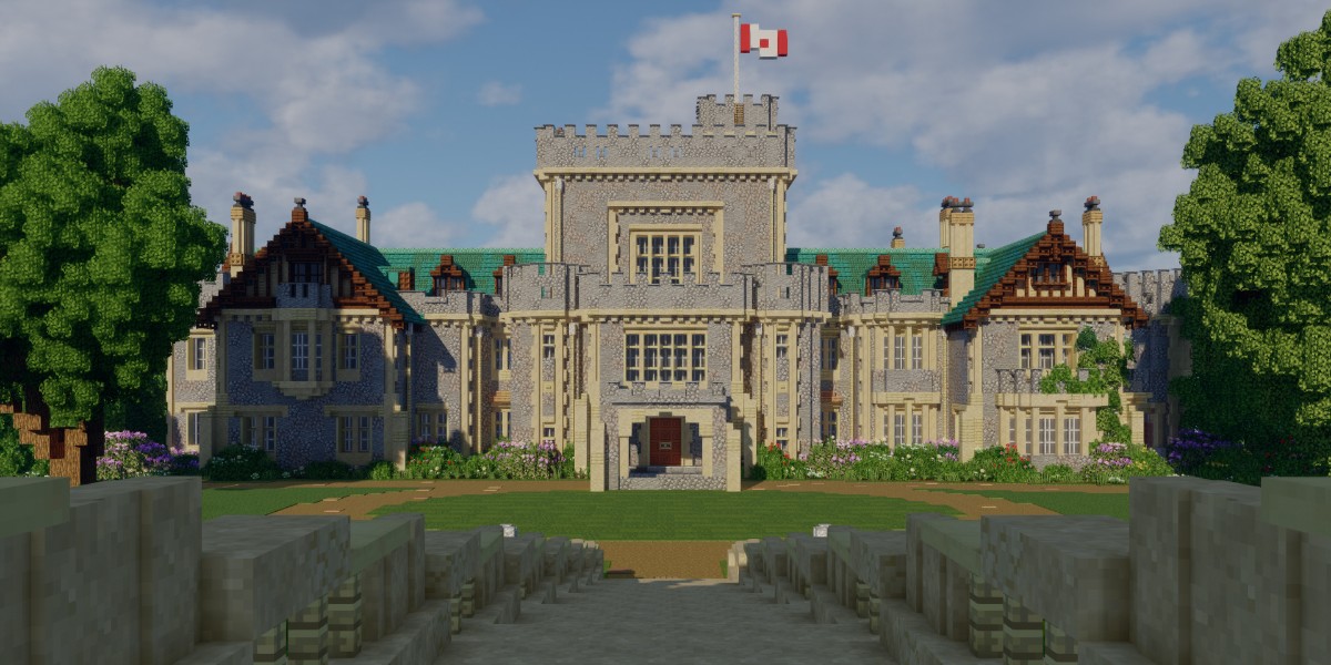 RoyalRoads's tweet photo. Here’s a place you might not expect to see Royal Roads’ iconic #HatleyCastle: @Minecraft. But avid gamer Chris Tang built a version of the university grounds for the massively popular online game. Read more:  https://t.co/BQY5oCXbkP @BuildsWbc https://t.co/zlxnx72Hrv
