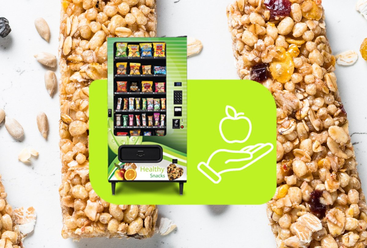 Vendingdotcom's tweet image. Instead of filling your #snackmachine with only sugary treats, we recommend providing a variety of candy products and healthy snacks, such as hummus, yogurt and granola bars, in order to appeal to a variety of customers.
#healthconscious