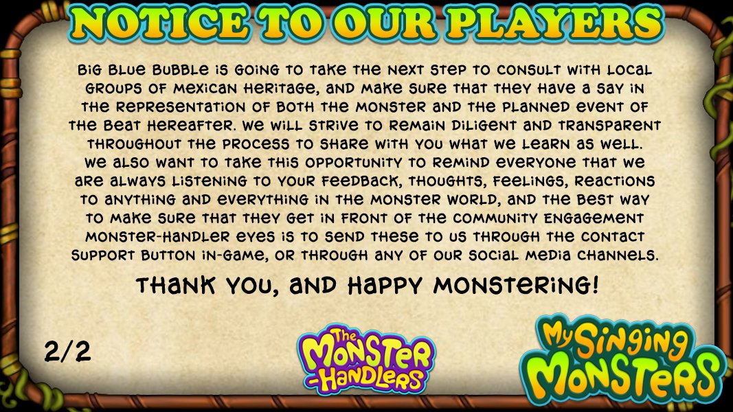 My Singing Monsters tweet media