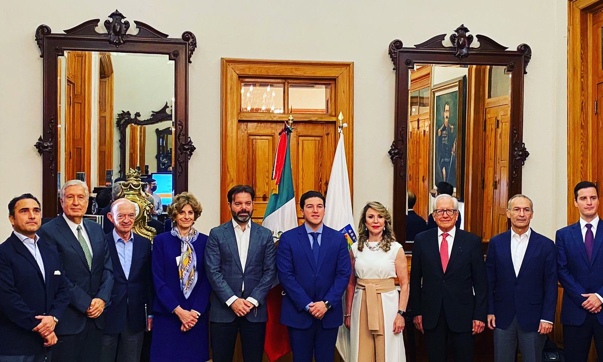 Primera sesión del Consejo Asesor del nuevo Nuevo León. Un espacio de diálogo y apertura con el Gobernador a favor de NL. Gracias al Gob. <a href="/samuel_garcias/">Samuel García</a> por la confianza y a los consejeros por sus contribuciones a favor del estado. Se viven tiempos de cambio #NuevoNuevoLeon