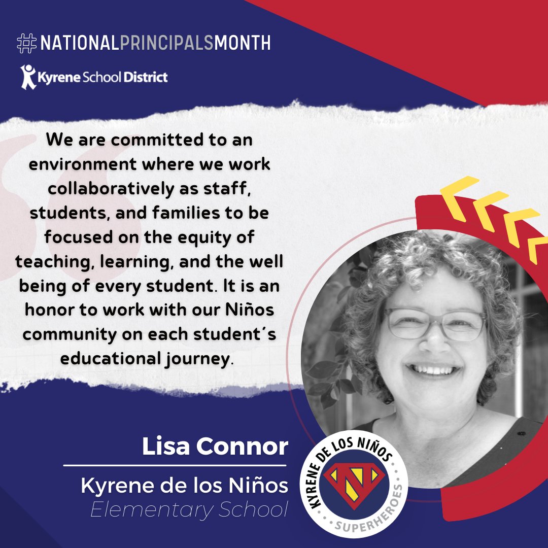 KyreneSchools's tweet photo. It takes a superhero to lead other superheroes! Meet Principal Connor of Kyrene de los Niños. https://t.co/1rS2igDNOz