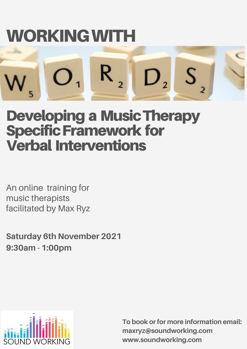 1 Week Left to Book Your Place! For more info email: maxryz@soundworking.com