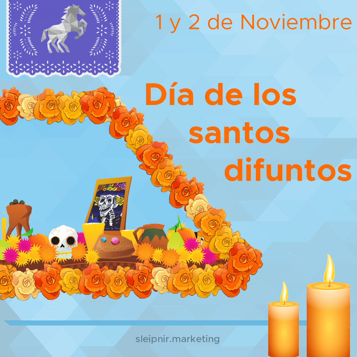 sleipnirmkt's tweet photo. ¡Feliz día de Muertos!
#SleipnirMarketing #PerfectLink #MarketingConsulting #Díademuertos #ContentMarketing https://t.co/ChwFeAe8jL