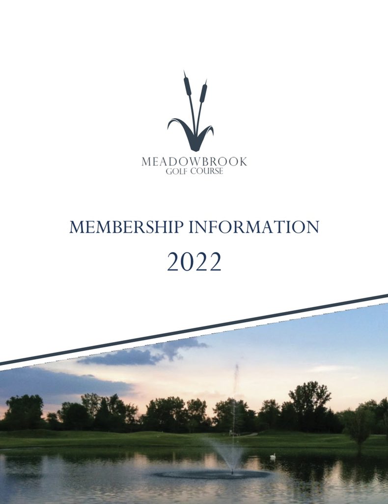 2022 Memberships available now!!! Purchase by Dec 15th for best pricing. Buy now and play the rest of 2021. meadowbrookgolfcourse.com/memberships-2/
