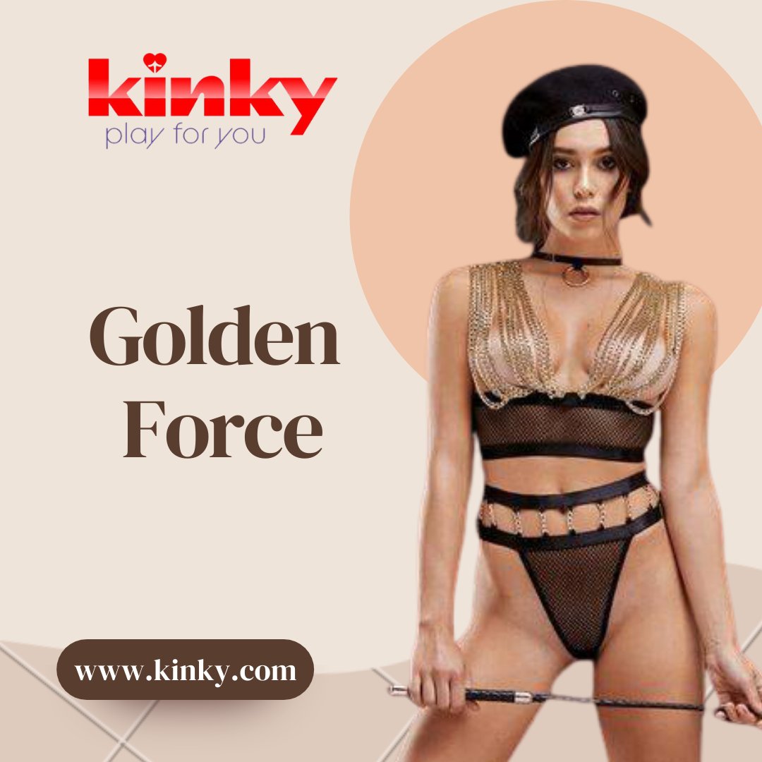 Our golden army consists of miniature and tender from outside, but infinitely strong inside women. And for each of her merits, we added one golden chain to the image, that is how fully golden top appeared.